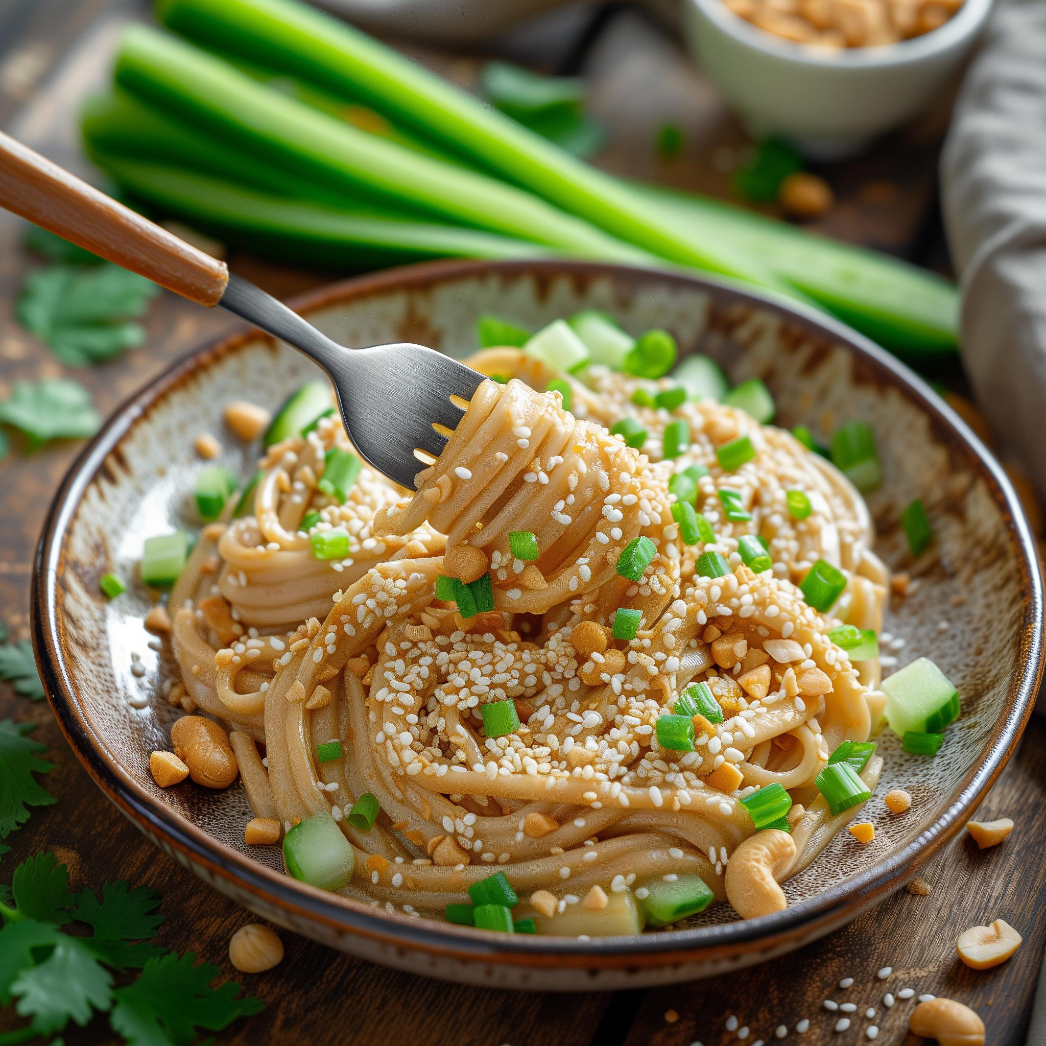 Chinese Sesame Peanut Noodles