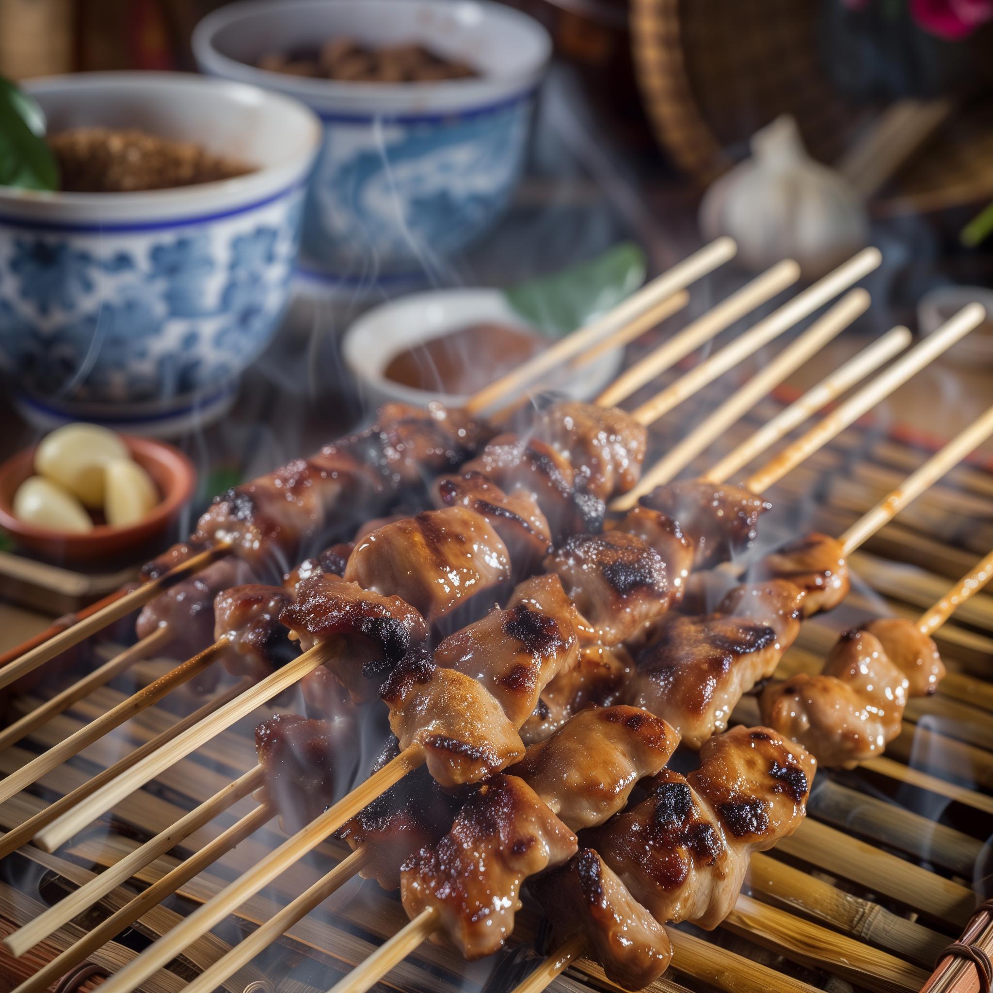 Hanoi Style Grilled Pork Skewers Thịt Xiên Nướng Yumforeverinasia