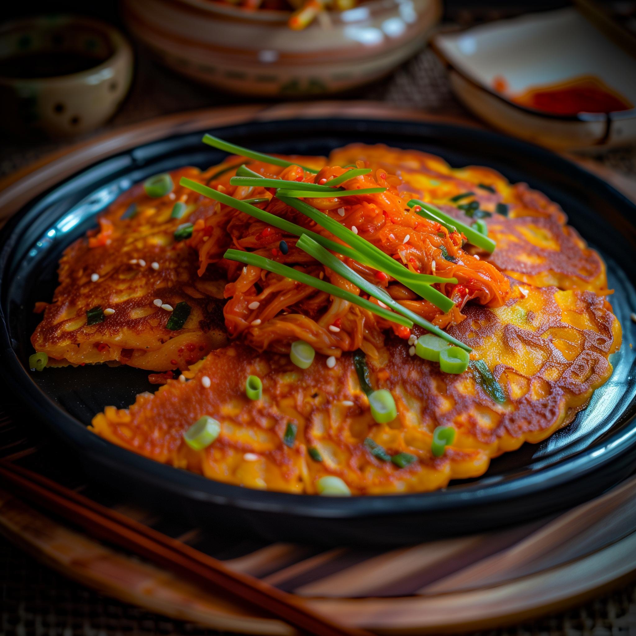 Crunchy Kimchi Pancakes (김치전)