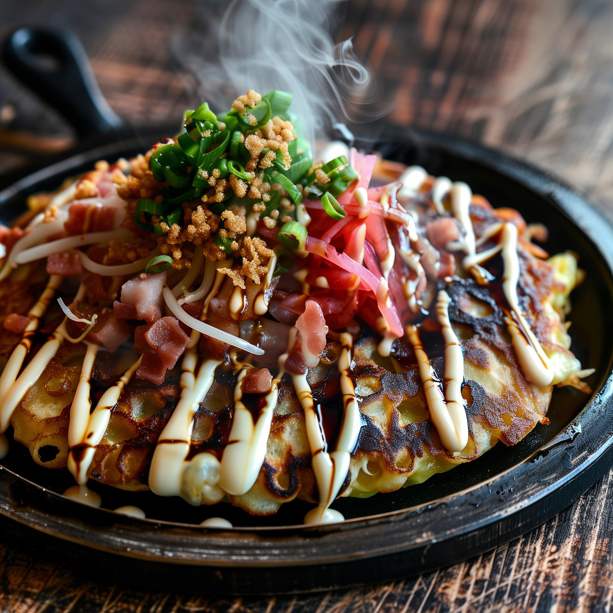 Osaka-style Okonomiyaki (お好み焼き)